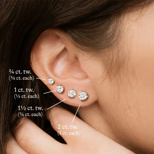 HN 3-Prong Studs