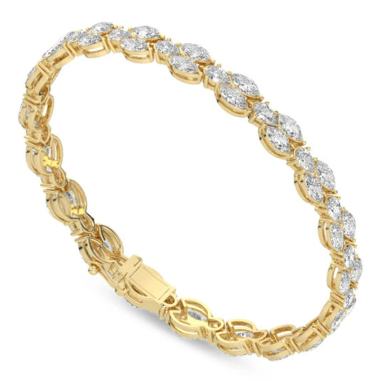 HN Marquise and Pear Tennis Bracelet