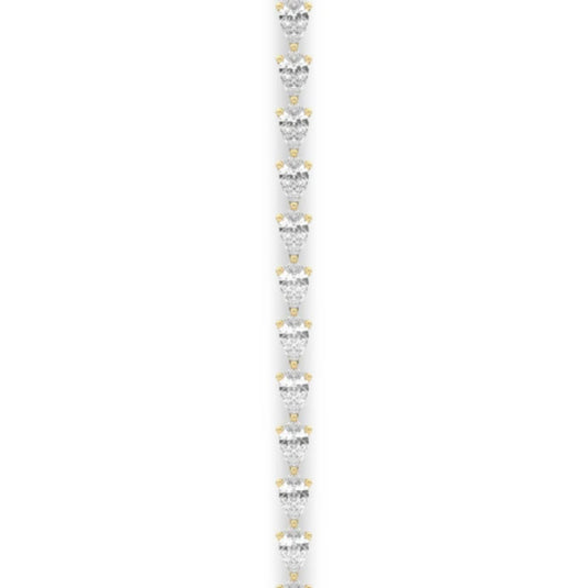 HN East-West Pear Tennis Bracelet