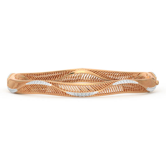 Curvilinear Diamond Bangle