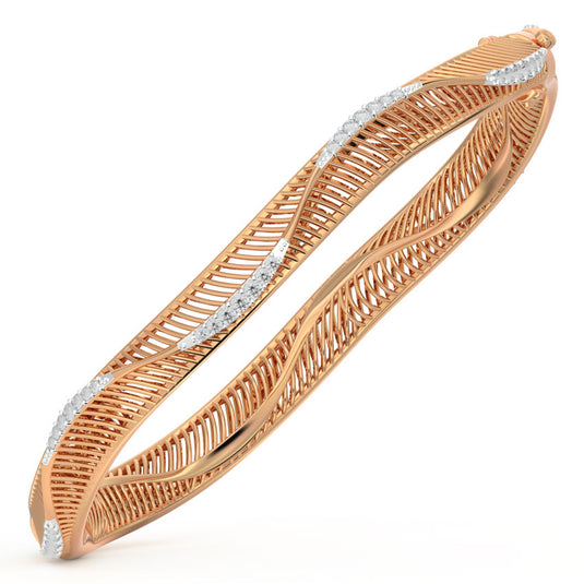 Curvilinear Diamond Bangle