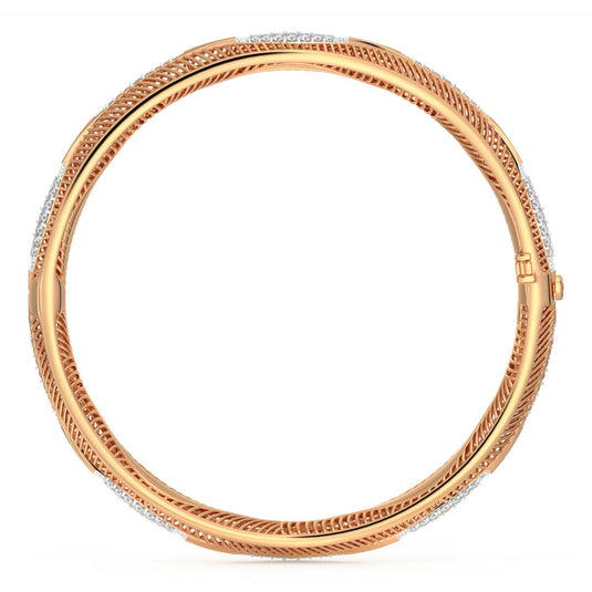 Curvilinear Diamond Bangle
