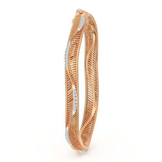 Curvilinear Diamond Bangle